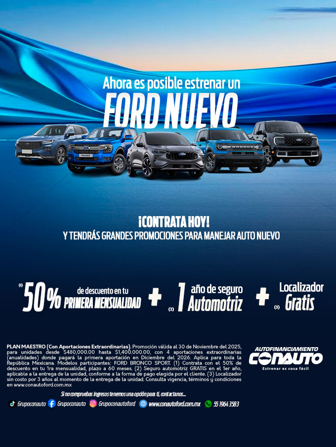Ahora es posible estrenar un FORD NUEVO
