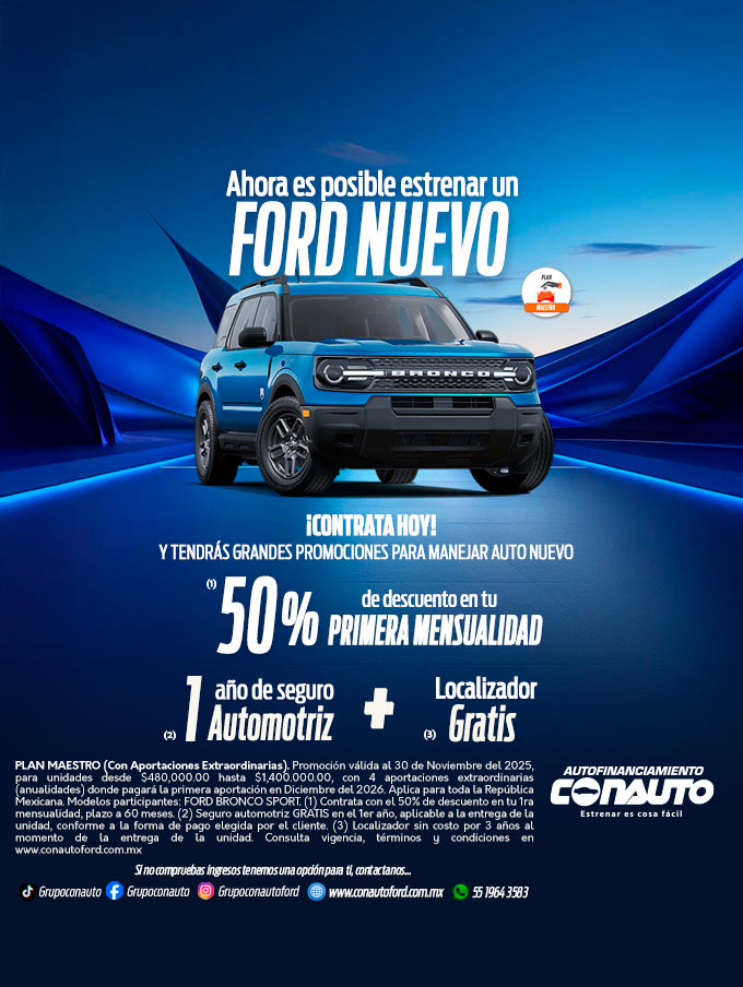 Ahora es posible estrenar un FORD NUEVO