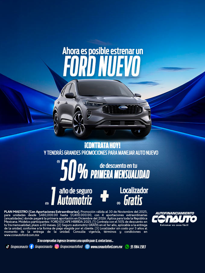 Ahora es posible estrenar un FORD NUEVO