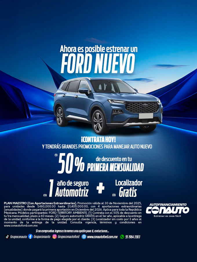 Ahora es posible estrenar un FORD NUEVO
