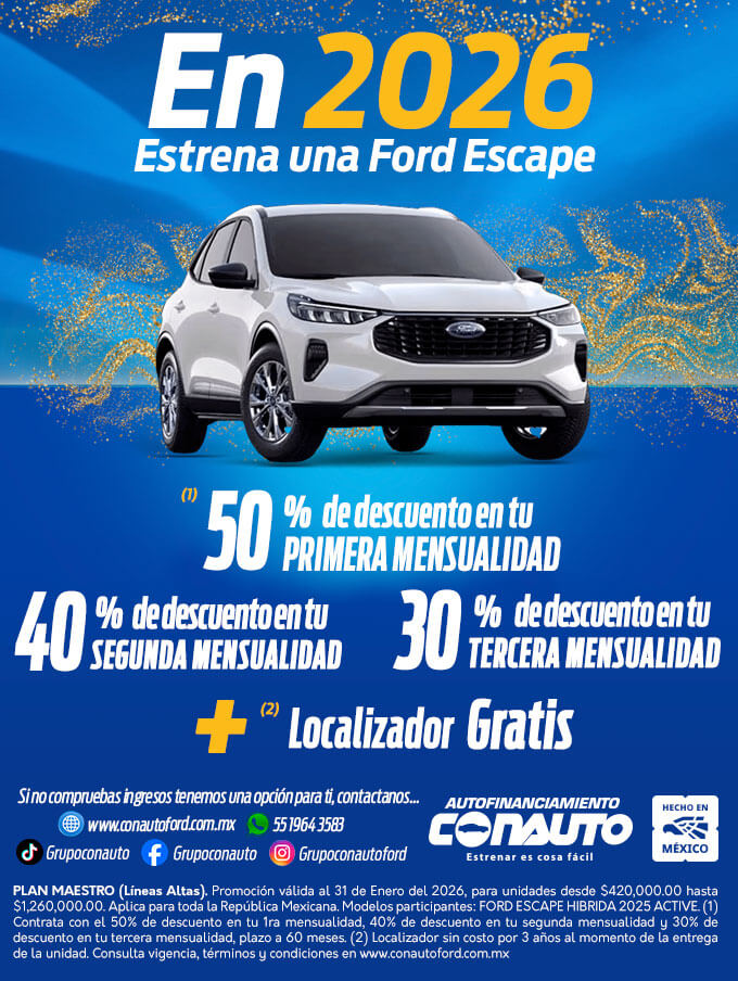 En 2026 estrena una Ford Escape